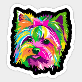 Yorkshire Terrier Pop Art - Dog Lover Gifts Sticker